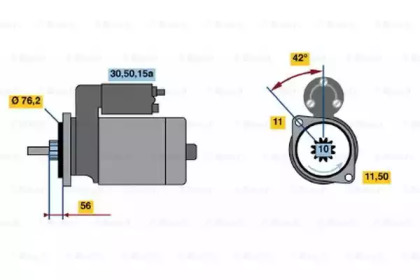 Стартер BOSCH 0 986 014 820