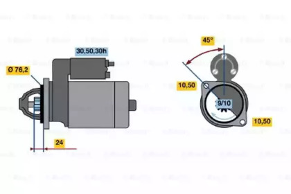 Стартер BOSCH 0 986 014 840