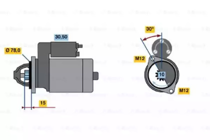 Стартер BOSCH 0 986 014 940