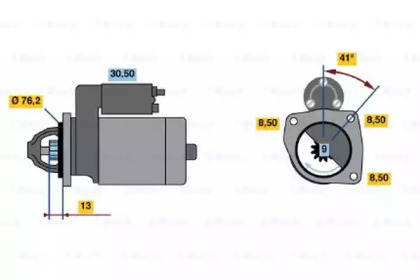 Стартер BOSCH 0 986 015 600