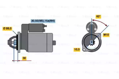 Стартер BOSCH 0 986 015 740