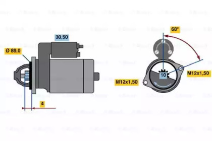 Стартер BOSCH 0 986 015 991