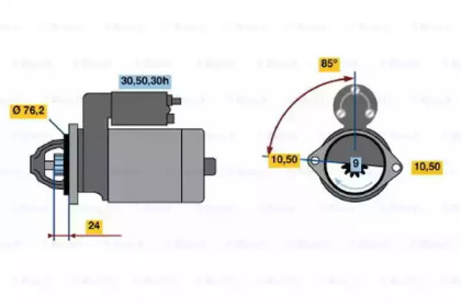 Стартер BOSCH 0 986 017 160