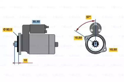 Стартер BOSCH 0 986 017 601