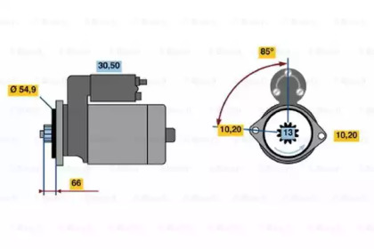 Стартер BOSCH 0 986 017 641