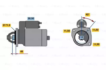 Стартер BOSCH 0 986 017 681