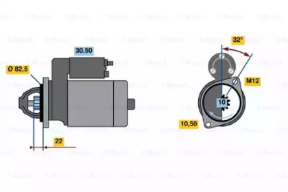 Стартер BOSCH 0 986 018 210