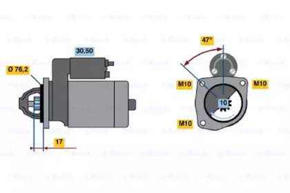 Стартер BOSCH 0 986 018 230