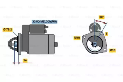 Стартер BOSCH 0 986 018 460