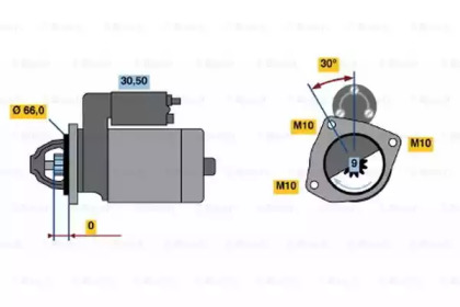 Стартер BOSCH 0 986 018 671