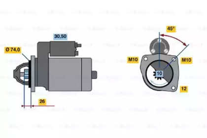 Стартер BOSCH 0 986 018 711