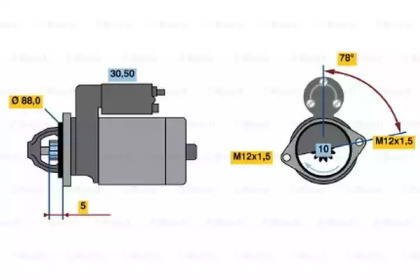 Стартер BOSCH 0 986 020 521