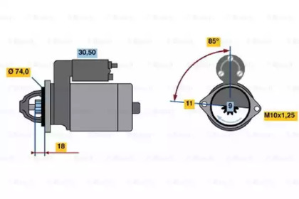 Стартер BOSCH 0 986 020 551