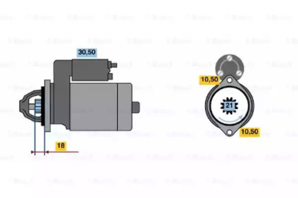 Стартер BOSCH 0 986 020 741