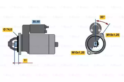 Стартер BOSCH 0 986 020 761