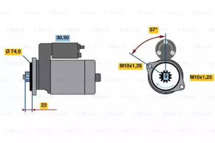 Стартер BOSCH 0 986 020 831