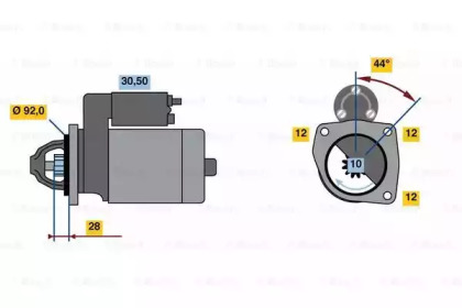 Стартер BOSCH 0 986 023 440