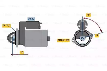 Стартер BOSCH 0 986 023 550