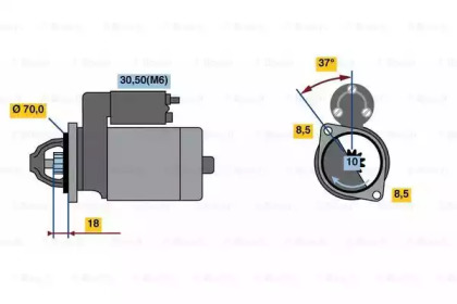 Стартер BOSCH 0 986 023 690