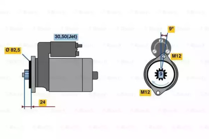 Стартер BOSCH 0 986 023 800