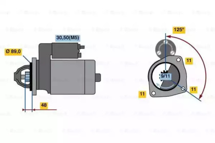 Стартер BOSCH 0 986 023 830