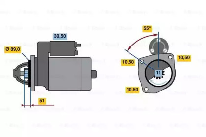 Стартер BOSCH 0 986 023 990