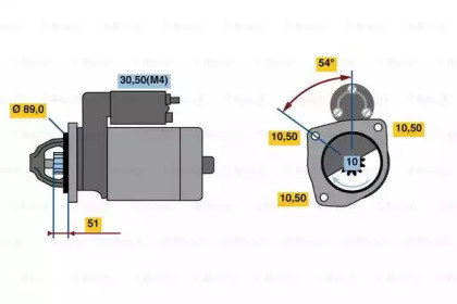 Стартер BOSCH 0 986 024 000