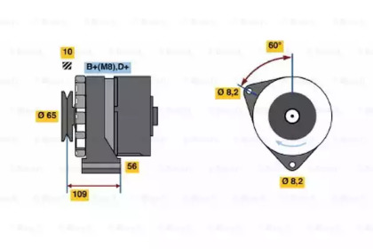 Генератор BOSCH 0 986 030 530