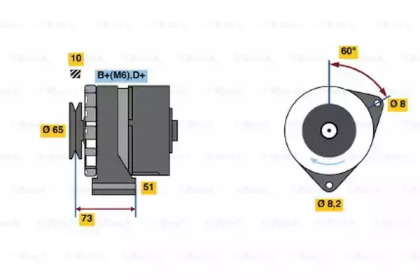 Генератор BOSCH 0 986 030 700