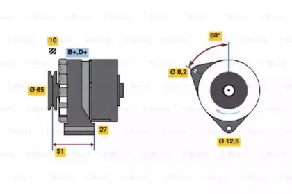 Генератор BOSCH 0 986 031 090