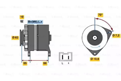 Генератор BOSCH 0 986 031 711