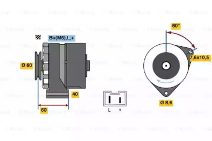 Генератор BOSCH 0 986 032 080