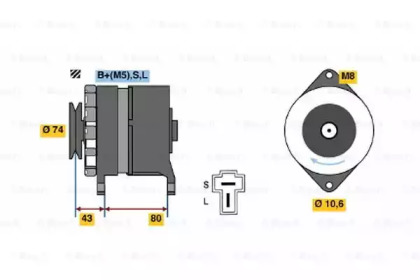 Генератор BOSCH 0 986 032 651