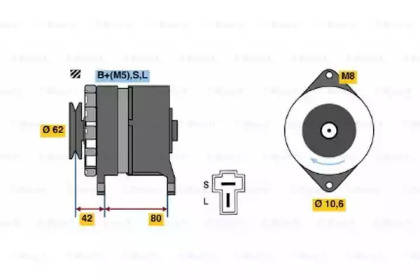 Генератор BOSCH 0 986 032 661