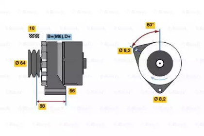 Генератор BOSCH 0 986 032 930