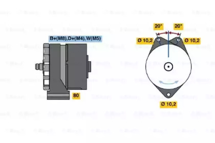 Генератор BOSCH 0 986 033 100