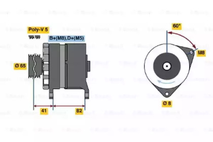 Генератор BOSCH 0 986 033 130