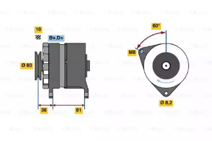 Генератор BOSCH 0 986 033 310