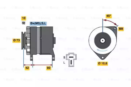 Генератор BOSCH 0 986 033 441