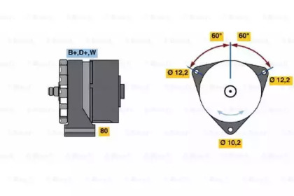 Генератор BOSCH 0 986 033 570