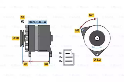 Генератор BOSCH 0 986 033 940