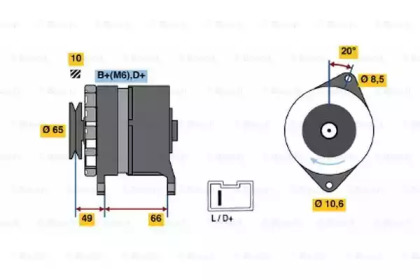 Генератор BOSCH 0 986 033 980