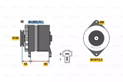 Генератор BOSCH 0 986 034 281