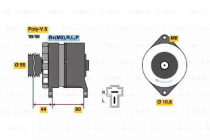 Генератор BOSCH 0 986 034 291