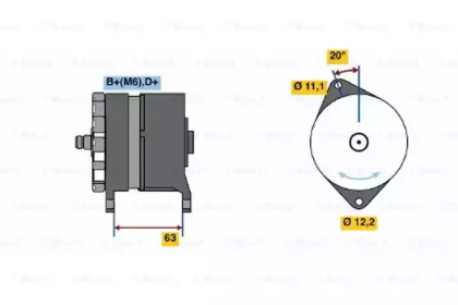 Генератор BOSCH 0 986 034 420