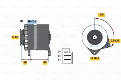 Генератор BOSCH 0 986 034 630