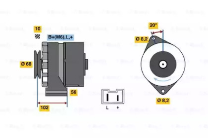 Генератор BOSCH 0 986 034 740