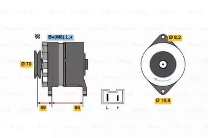 Генератор BOSCH 0 986 034 801