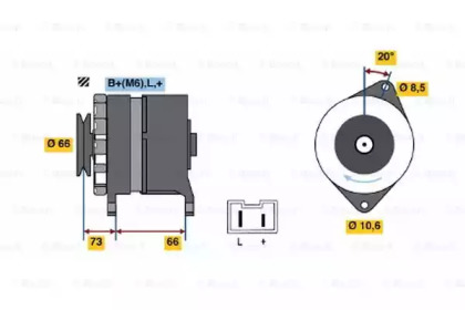 Генератор BOSCH 0 986 034 821