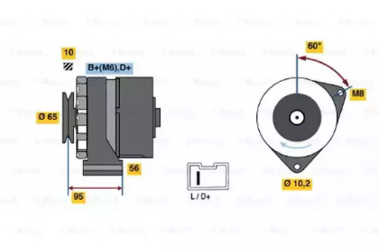 Генератор BOSCH 0 986 036 891